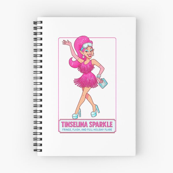 Item preview, Sleigh Queen – ✨Tinselina Sparkle✨ - Fringe Flash and Full Holiday Flare — A Retro Drag Elf Extravaganza designed and sold by WheelieGdArt.