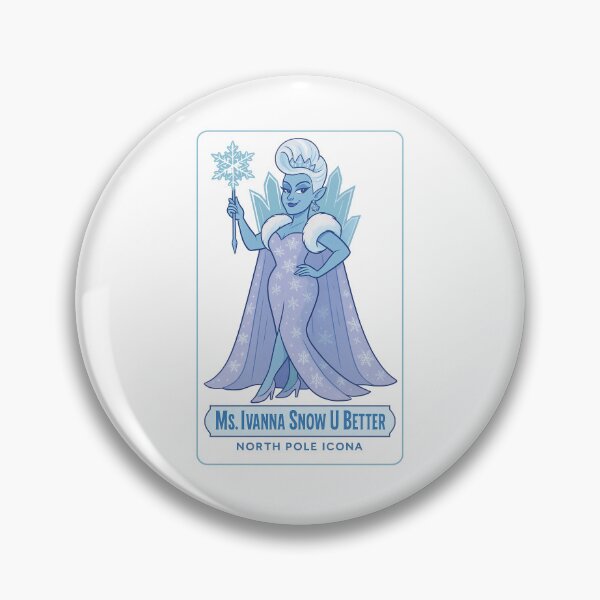 Item preview, Sleigh Queen – ✨Ms Ivanna  Snow U Better✨ - North Pole Icona — A Retro Drag Elf Extravaganza designed and sold by WheelieGdArt.