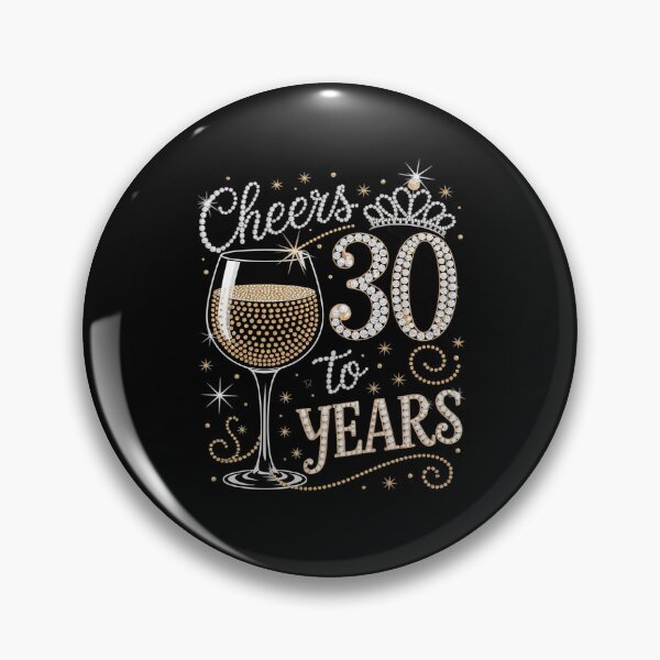 Item preview, Cheers To 30 Years Old Happy 30th Birthday Queen Drink Wine2 designed and sold by MarryIsMonth.
