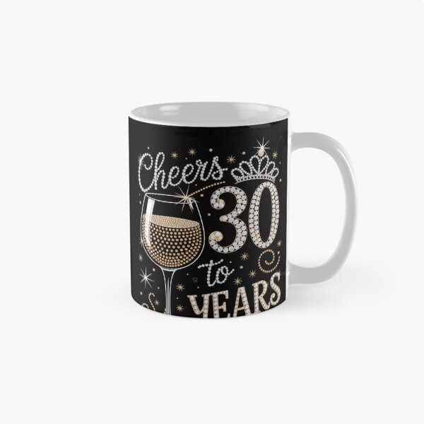 Item preview, Cheers To 30 Years Old Happy 30th Birthday Queen Drink Wine2 designed and sold by MarryIsMonth.