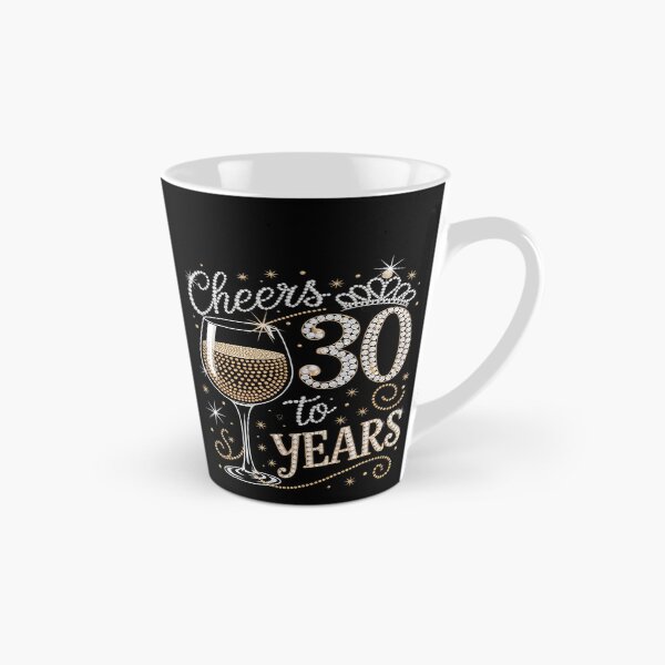 Item preview, Cheers To 30 Years Old Happy 30th Birthday Queen Drink Wine2 designed and sold by MarryIsMonth.