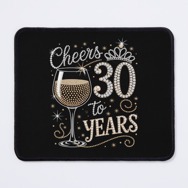 Item preview, Cheers To 30 Years Old Happy 30th Birthday Queen Drink Wine2 designed and sold by MarryIsMonth.