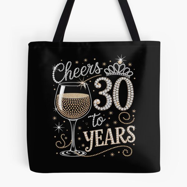 Item preview, Cheers To 30 Years Old Happy 30th Birthday Queen Drink Wine2 designed and sold by MarryIsMonth.