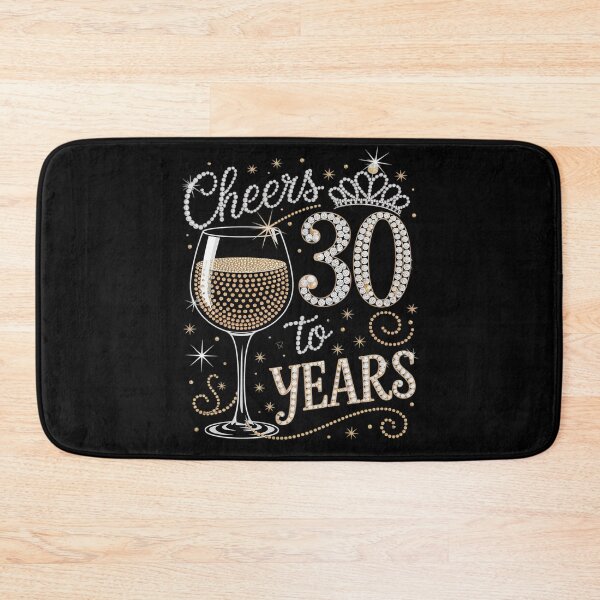 Item preview, Cheers To 30 Years Old Happy 30th Birthday Queen Drink Wine2 designed and sold by MarryIsMonth.