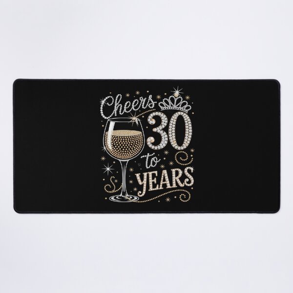 Item preview, Cheers To 30 Years Old Happy 30th Birthday Queen Drink Wine2 designed and sold by MarryIsMonth.