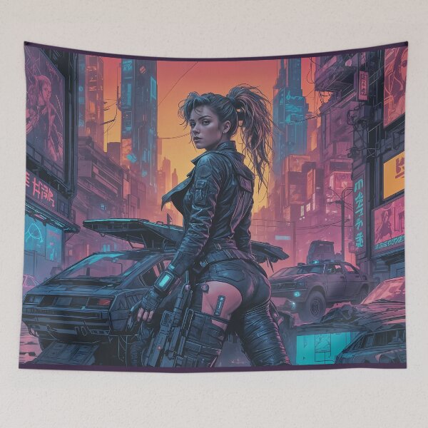 Item preview, Cyberpunk Retro-Comic: Street Tactical Warrior designed and sold by zerocult.