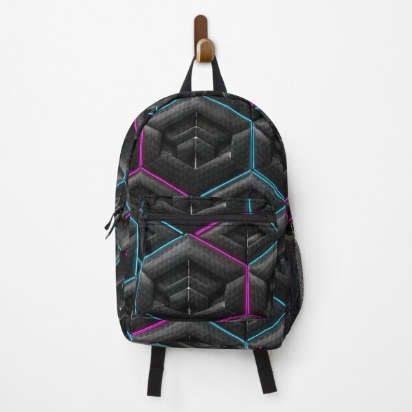 Item preview, Neon Hex Cube Weave designed and sold by Kaleidoscope Print.