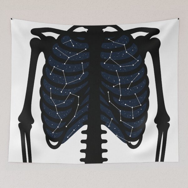 Item preview, Constellation Ribcage – Celestial Anatomy Dark Art designed and sold by Mouraludia.