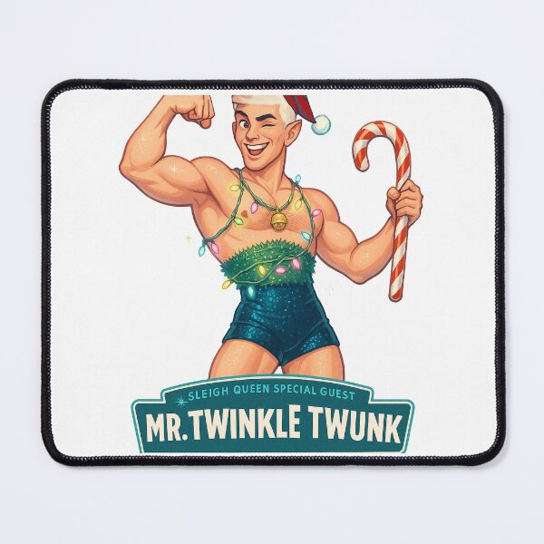 Item preview, Sleigh Queen – ✨Mr Twinkle Twunk✨ V2 — A Retro Drag Elf Extravaganza designed and sold by WheelieGdArt.