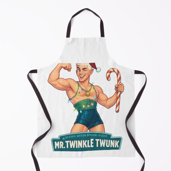 Item preview, Sleigh Queen – ✨Mr Twinkle Twunk✨ V2 — A Retro Drag Elf Extravaganza designed and sold by WheelieGdArt.