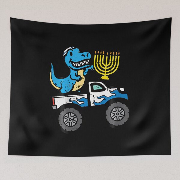Item preview, Hannukah Dino On Monster Truck Chanukah Boys Toddler Youth designed and sold by kowaldtlbung.