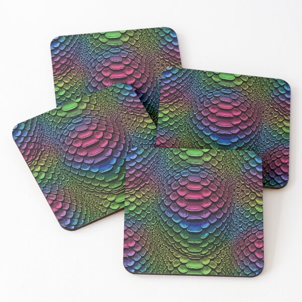 Item preview, Rainbow Reptile Scales designed and sold by Kaleidoscope Print.
