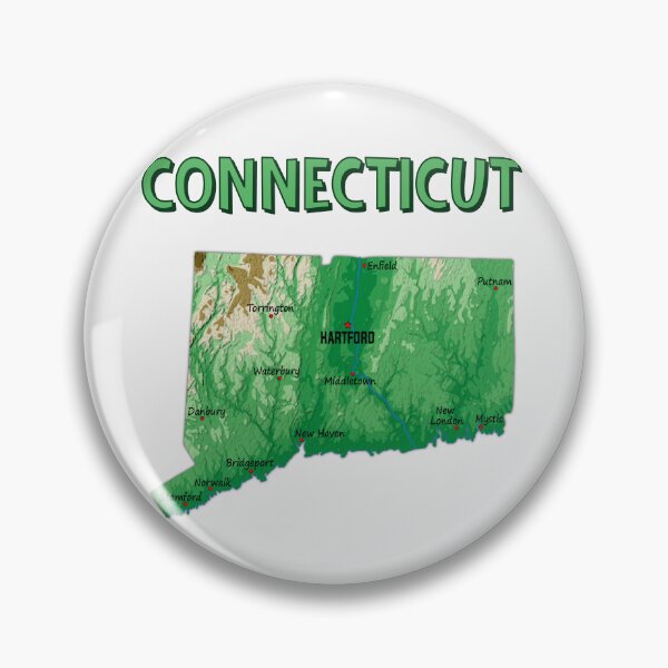 Item preview, Connecticut State Map - Topographic City Art designed and sold by mashmosh.