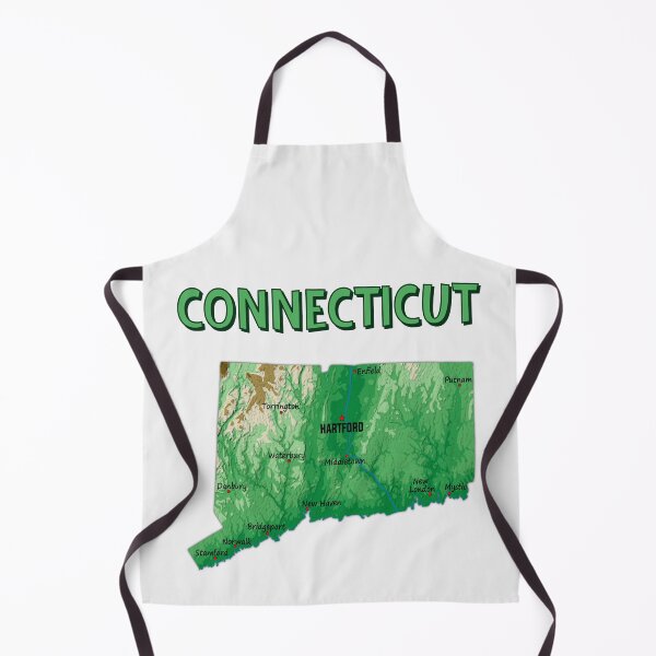 Item preview, Connecticut State Map - Topographic City Art designed and sold by mashmosh.