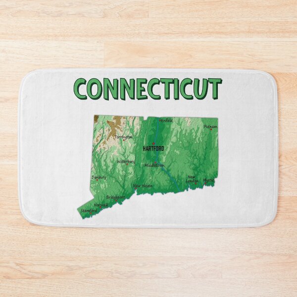 Item preview, Connecticut State Map - Topographic City Art designed and sold by mashmosh.
