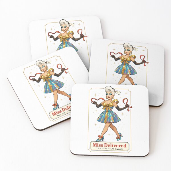 Item preview, Sleigh Queen – ✨Miss Delivered✨ V2 - The Gift That Slays — A Retro Drag Elf Extravaganza designed and sold by WheelieGdArt.