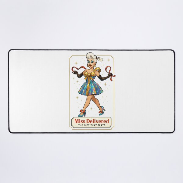 Item preview, Sleigh Queen – ✨Miss Delivered✨ V2 - The Gift That Slays — A Retro Drag Elf Extravaganza designed and sold by WheelieGdArt.