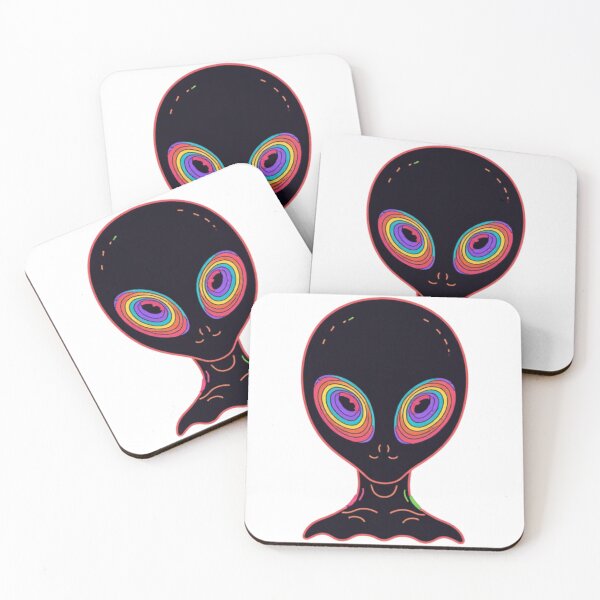 Item preview, Psychedelic Rainbow Alien Mascot designed and sold by VYRON STUDIO.