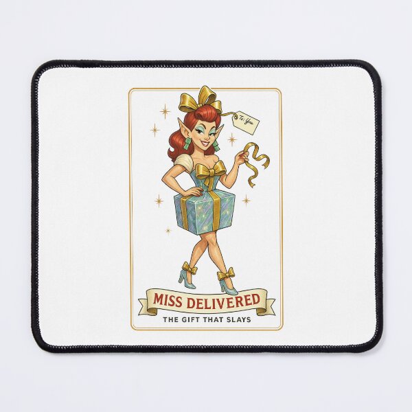 Item preview, Sleigh Queen – ✨Miss Delivered✨ - The Gift That Slays — A Retro Drag Elf Extravaganza designed and sold by WheelieGdArt.