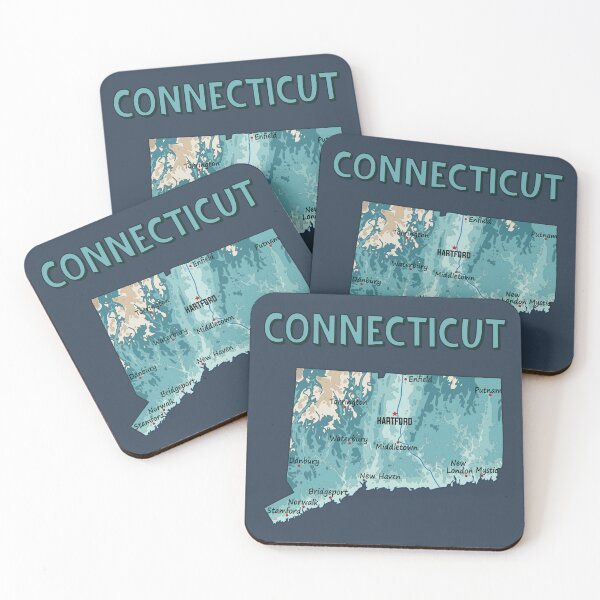 Item preview, Connecticut State Topographic Map Art designed and sold by mashmosh.