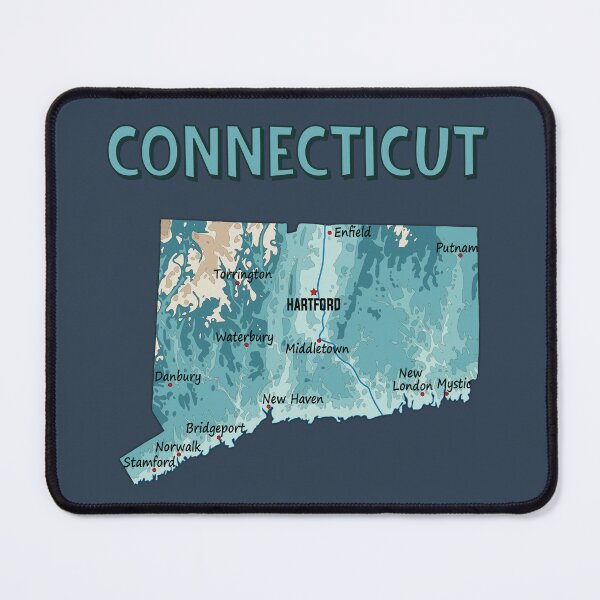Item preview, Connecticut State Topographic Map Art designed and sold by mashmosh.