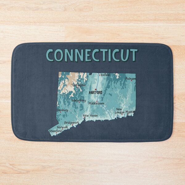 Item preview, Connecticut State Topographic Map Art designed and sold by mashmosh.