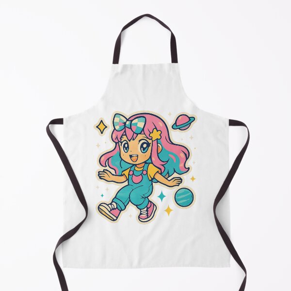 Item preview, Kawaii Anime Girl, Y2K Aesthetic, Floating in Space designed and sold by graphic-genie.