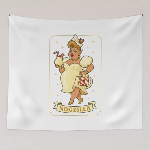 Item preview, Sleigh Queen – ✨Nogzilla✨ — A Retro Drag Elf Extravaganza designed and sold by WheelieGdArt.