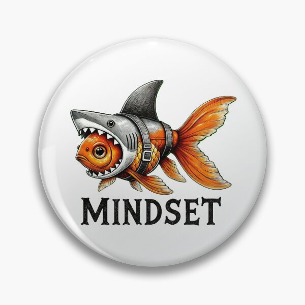 Item preview, Shark Mindset - Goldfish Confidence designed and sold by Vicky021.