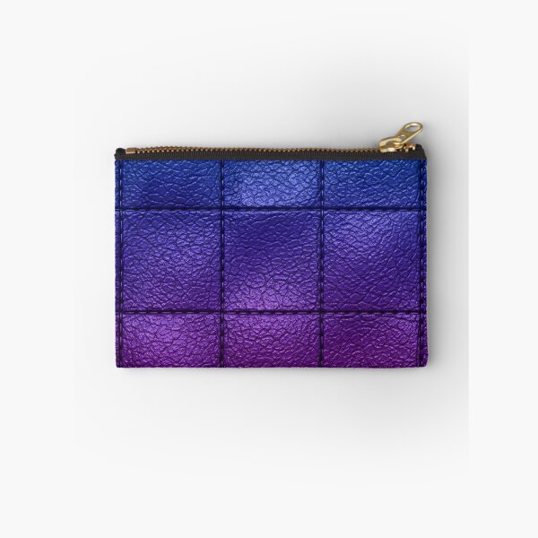 Item preview, Quilted Indigo Leather Grid designed and sold by Kaleidoscope Print.