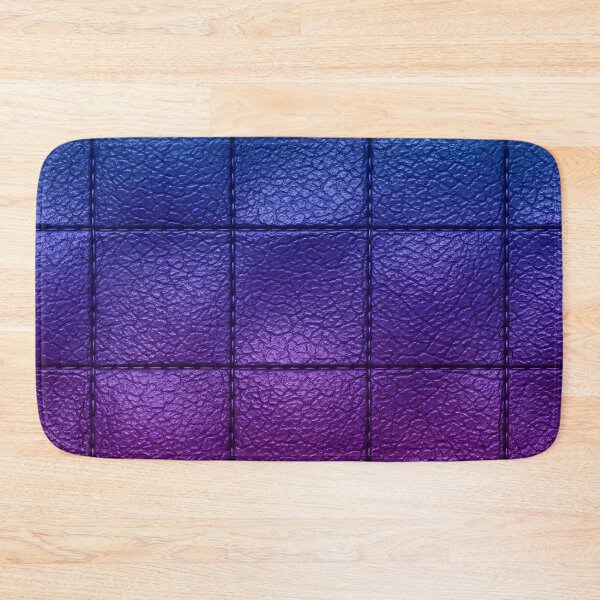 Item preview, Quilted Indigo Leather Grid designed and sold by Kaleidoscope Print.