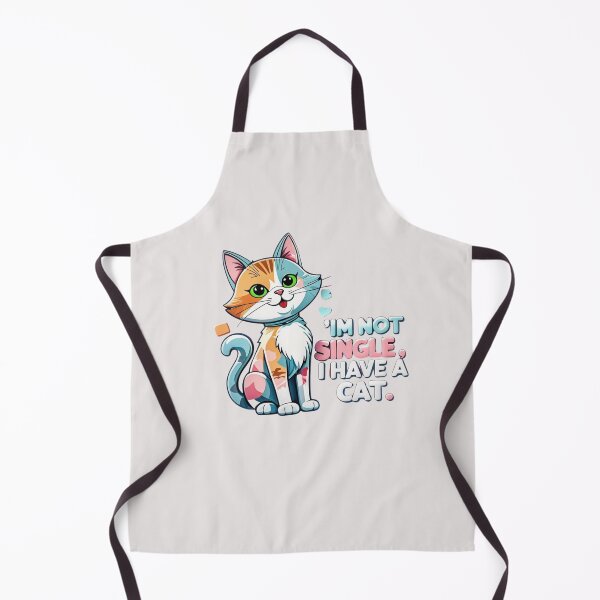 Item preview, I'm not Single, I have a Cat, i love my Cat, Pet Parent, Feline Pet Lover Design, Cat mum, Cat dad designed and sold by Doart76.