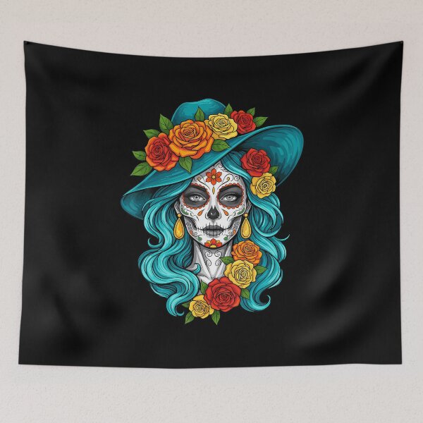 Item preview, Dia De Los Muertos Day Of The Dead Sugar Skull Women designed and sold by kowaldtlbung.