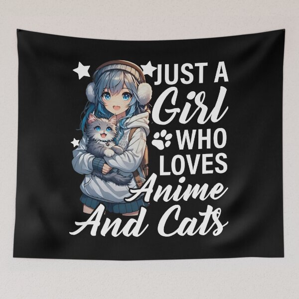 Item preview, Kawaii Anime Girl Cat Lover Shirt designed and sold by LarryMBrown.