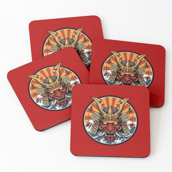 Item preview, Oni Samurai Emblem – Japanese Demon Warrior designed and sold by T7xDesigns.