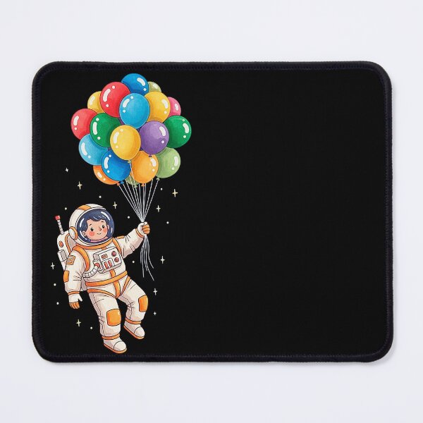 Item preview, Cute Kawaii Astronaut with Balloons designed and sold by SholoStudio.