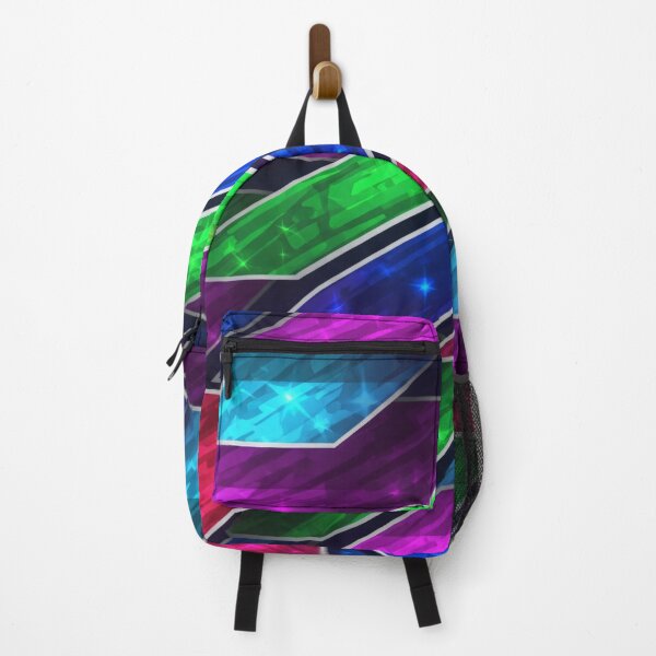 Item preview, Neon Prism Shards Pattern designed and sold by Kaleidoscope Print.