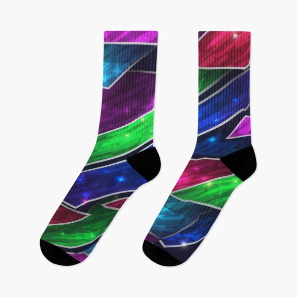 Item preview, Neon Prism Shards Pattern designed and sold by Kaleidoscope Print.