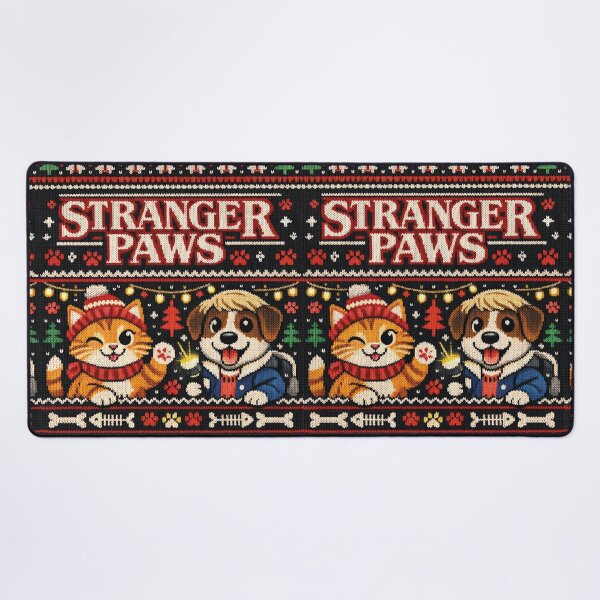 Item preview, Stranger Paws, a funny meme in a knitted look designed and sold by Mauswohn.
