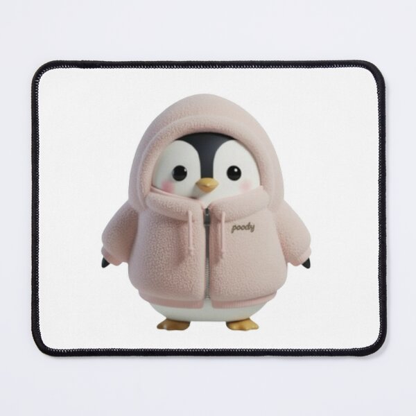 Item preview, BOA POODY Front View – Cozy Sherpa Penguin Character | Plush Style designed and sold by HNstory.