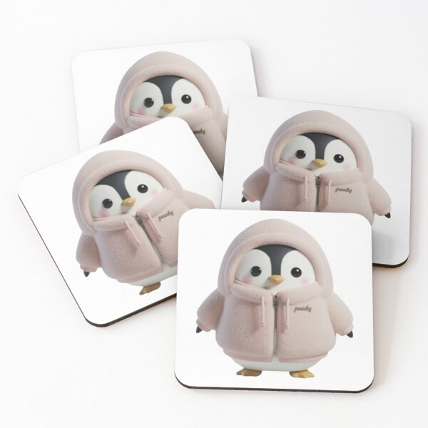 Item preview, BOA POODY Front View – Cozy Sherpa Penguin Character | Plush Style designed and sold by HNstory.