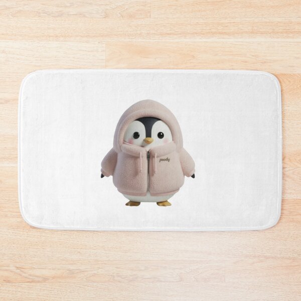 Item preview, BOA POODY Front View – Cozy Sherpa Penguin Character | Plush Style designed and sold by HNstory.