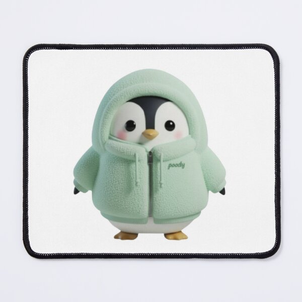 Item preview, BOA POODY Front View – Cozy Sherpa Penguin Character | Plush Style designed and sold by HNstory.