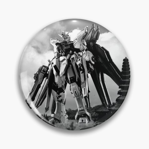 Item preview, freedom gundam seed in bali artwork design black white illustration  designed and sold by sabartgunpla.