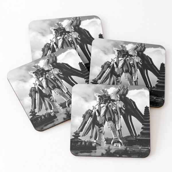 Item preview, freedom gundam seed in bali artwork design black white illustration  designed and sold by sabartgunpla.