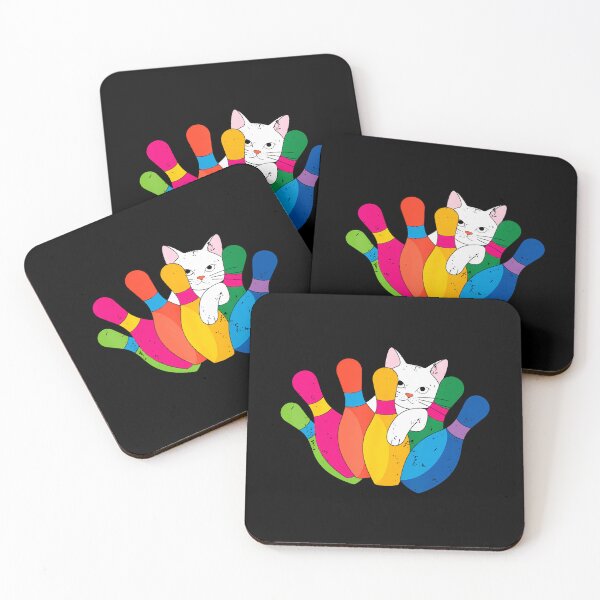Item preview, Cat Play With Pins Ball Funny Bowler Joke Bowling Team designed and sold by RylynKaub86.