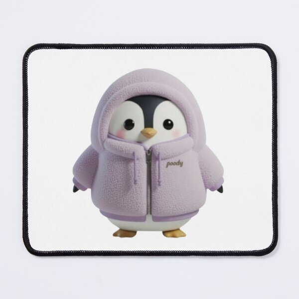 Item preview, BOA POODY Front View – Cozy Sherpa Penguin Character | Plush Style designed and sold by HNstory.