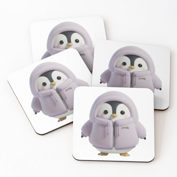 Item preview, BOA POODY Front View – Cozy Sherpa Penguin Character | Plush Style designed and sold by HNstory.