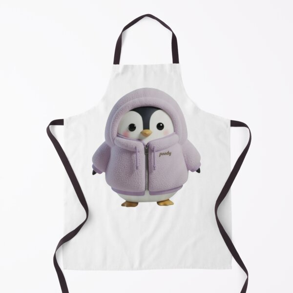 Item preview, BOA POODY Front View – Cozy Sherpa Penguin Character | Plush Style designed and sold by HNstory.