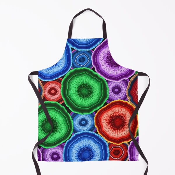 Item preview, Colorful Agate Slices Pattern designed and sold by Kaleidoscope Print.